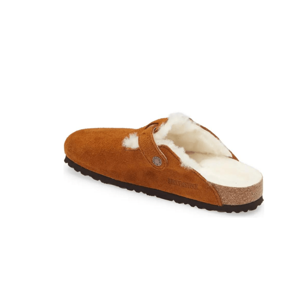 כפכפי בירקנשטוק | Birkenstock Boston Shearling Brown – תמונה 4