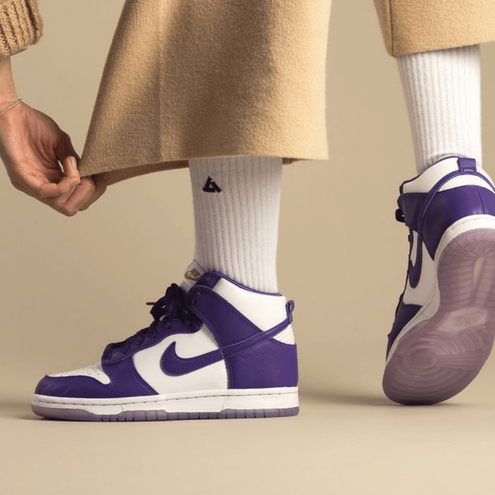 נעלי נייק דאנק | Nike Dunk High Varsity Purple – תמונה 4