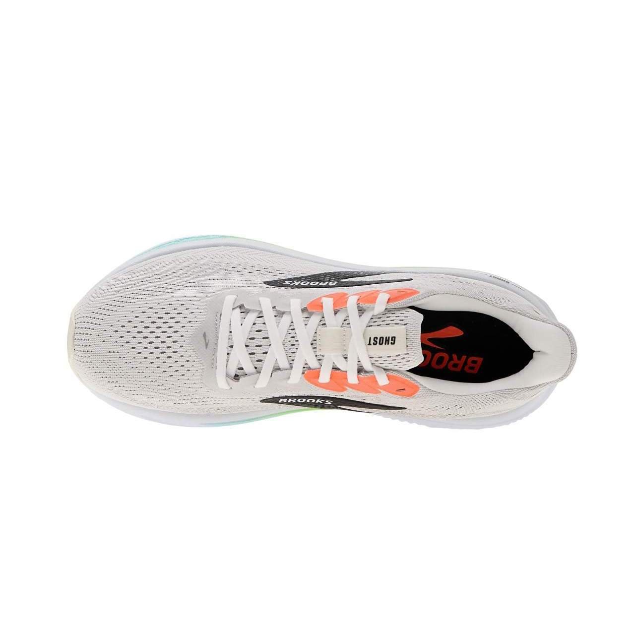 נעלי ברוקס | Brooks Ghost 17 White/ Pink Clay/ Gecko – תמונה 3