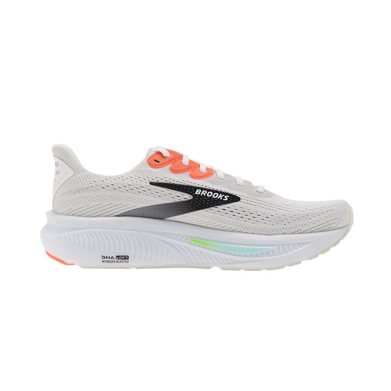 נעלי ברוקס | Brooks Ghost 17 White/ Pink Clay/ Gecko – תמונה 2