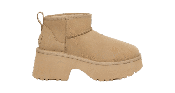 נעלי האג | מגפי האג פלטפורמה עקב UGG Women’s Classic Ultra Mini New Heights Mustard Seed