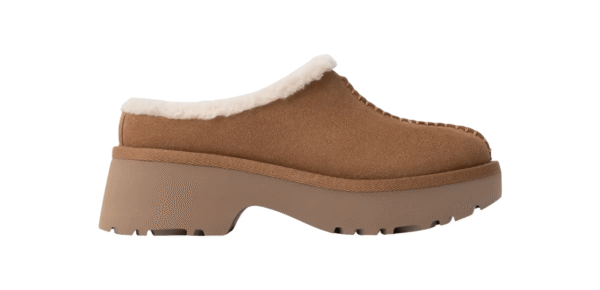 נעלי האג | מגפי האג פלטפורמה עקב UGG Women’s New Heights Cozy Clog Chestnut