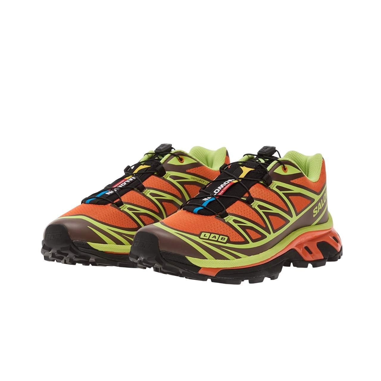 נעלי סלומון | Salomon XT 6 Red Orange/ Sharp Green/ Black – תמונה 6