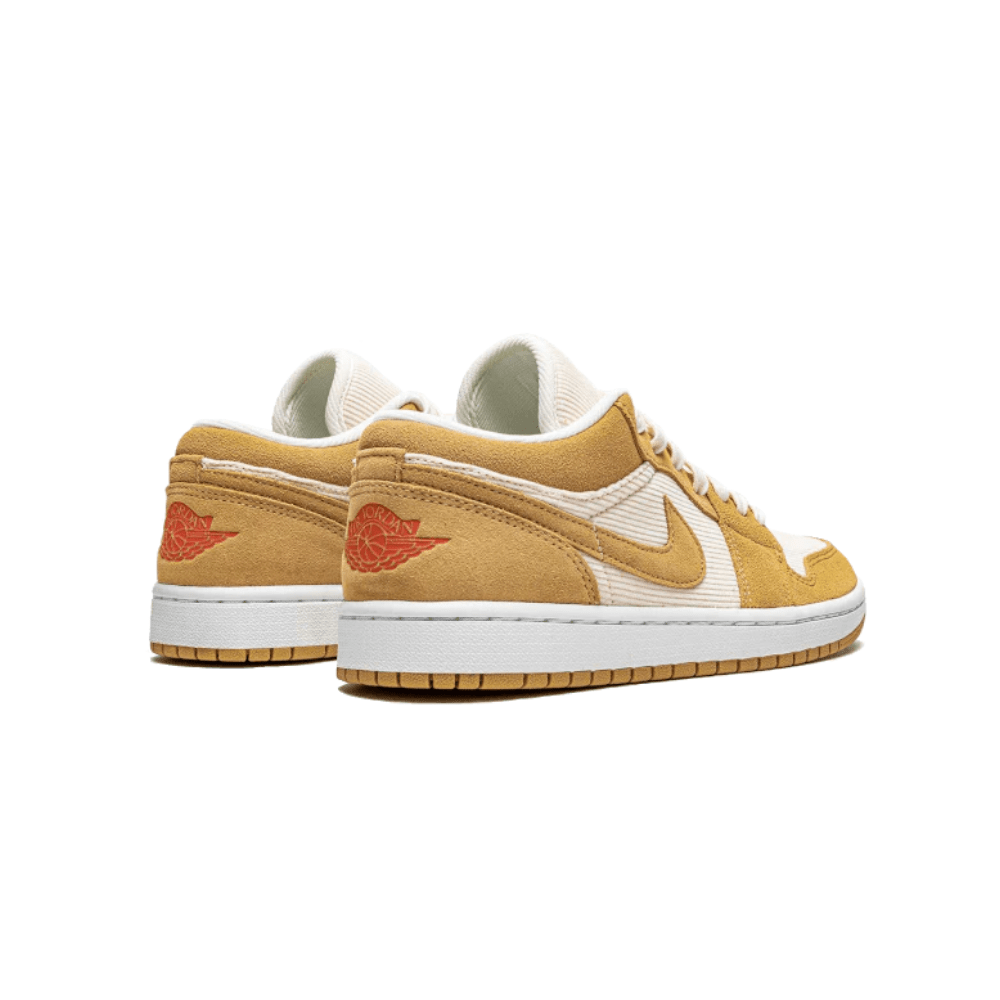 נעלי נייק אייר ג’ורדן | Air Jordan 1 Low SE Twine Orange Quartz Corduroy – תמונה 3