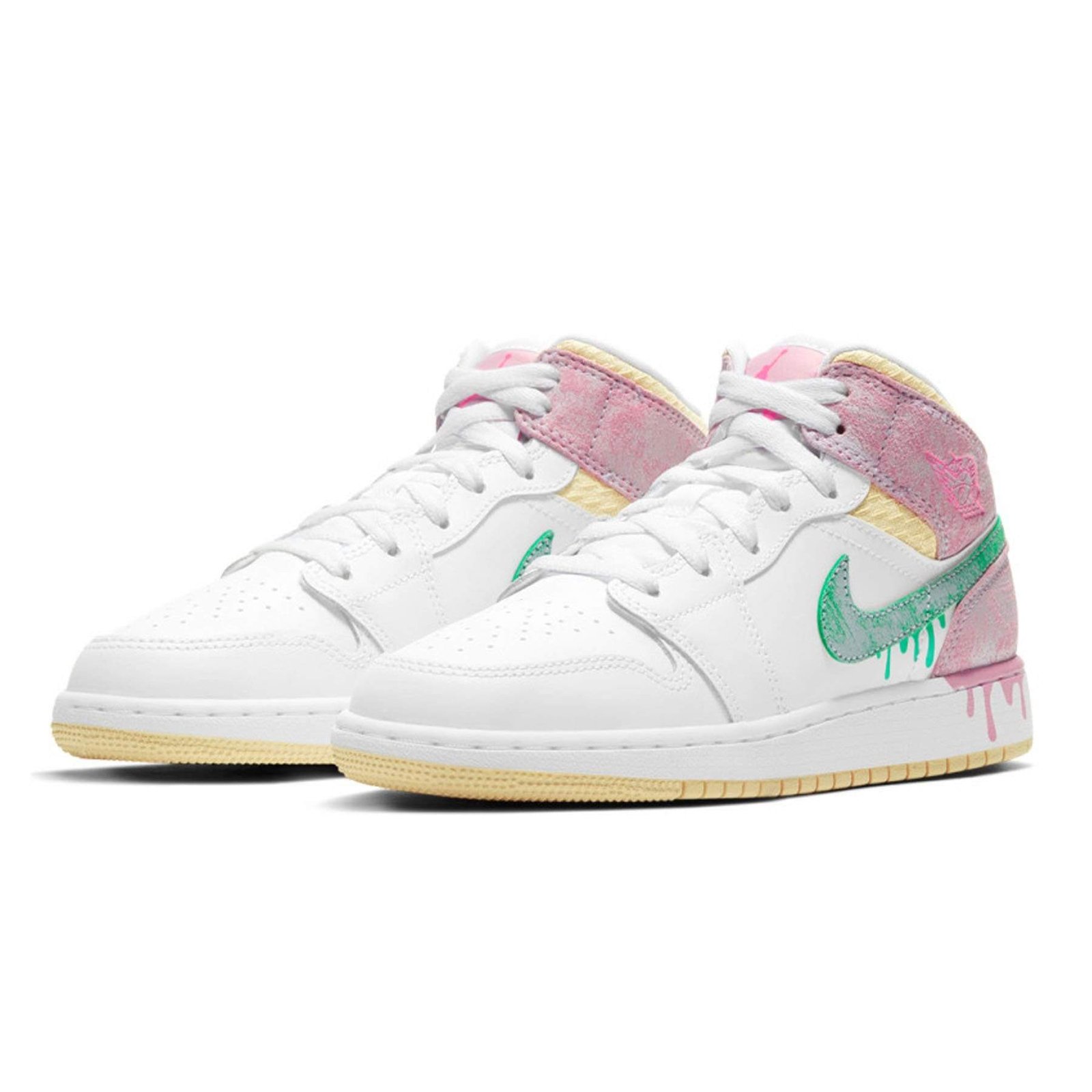 נעלי נייק אייר ג’ורדן | nike air jordan 1 mid paint drip – תמונה 2