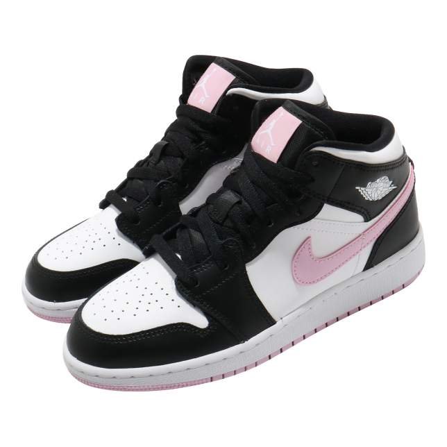 נעלי נייק אייר ג’ורדן | Air Jordan 1 Mid White Light Arctic Pink – תמונה 2