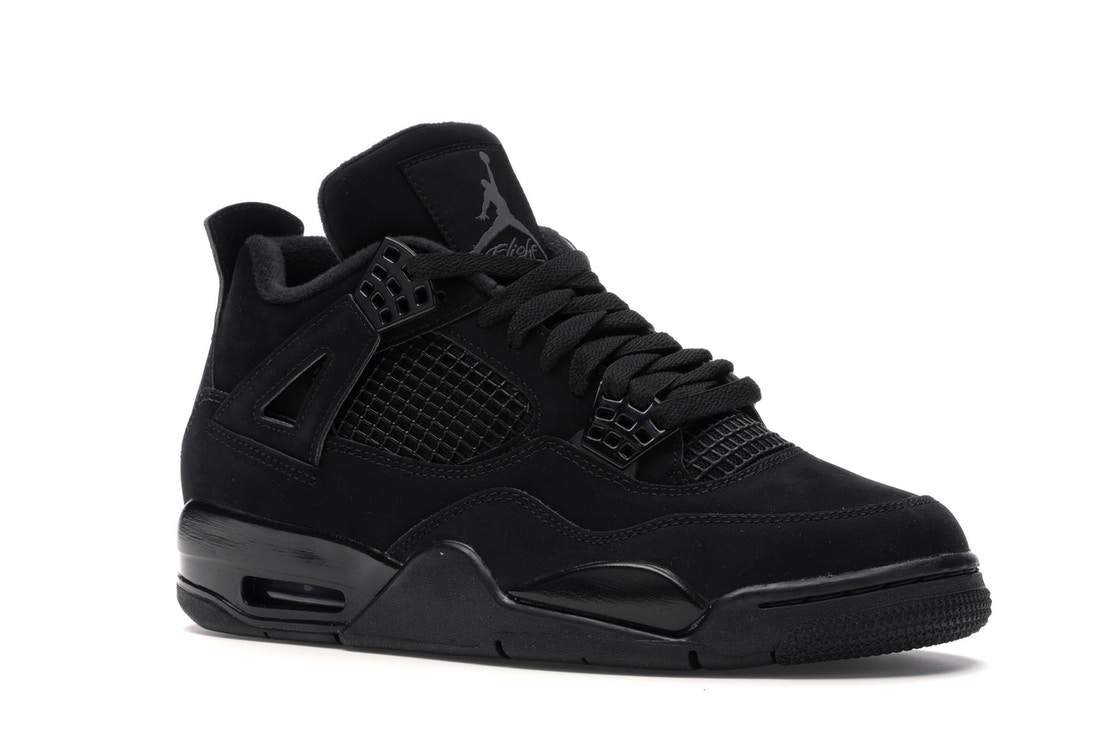 נעלי נייק אייר ג’ורדן | nike air jordan 4 retro black – תמונה 2