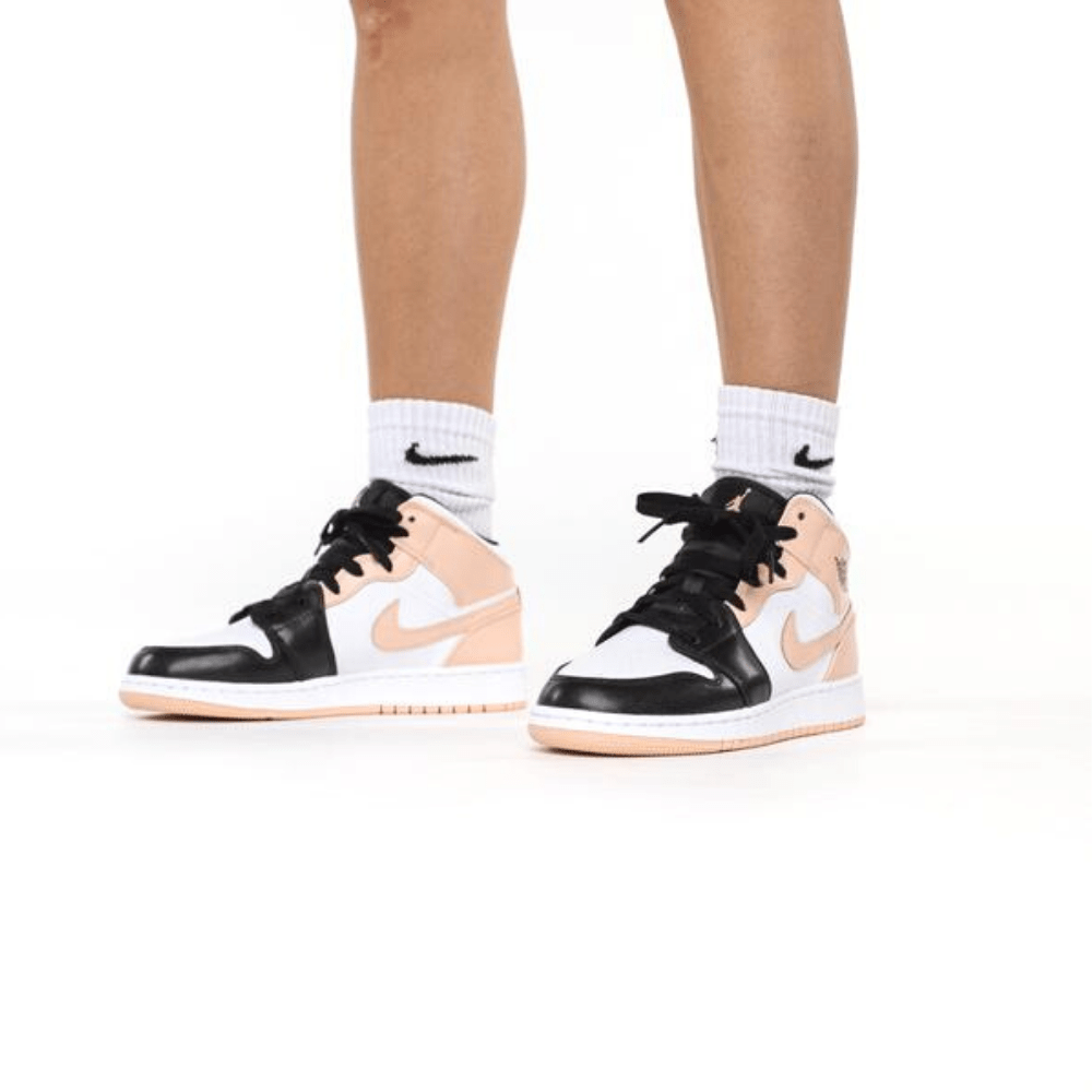 נעלי נייק אייר ג’ורדן | Nike Air Jordan 1 Mid Crimson Tint Toe – תמונה 4