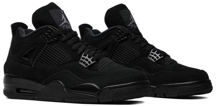 נעלי נייק אייר ג’ורדן | nike air jordan 4 retro black – תמונה 3