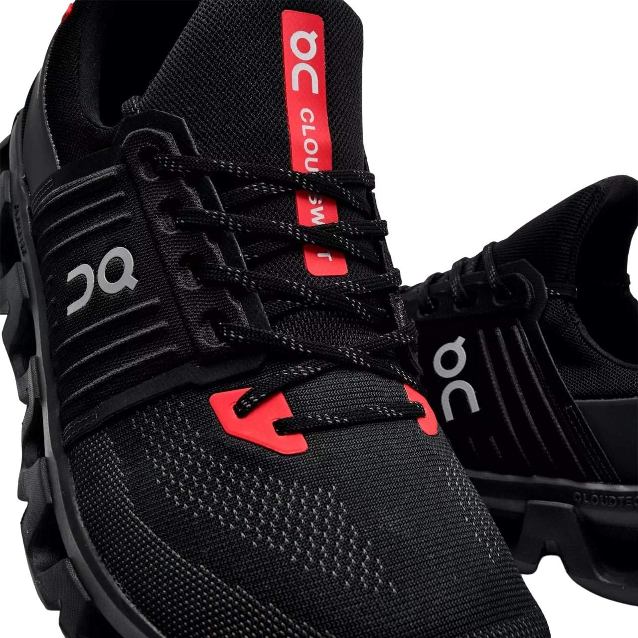 נעלי און קלאוד | On Cloudswift 4 Running Shoes Black/Red/Silver – תמונה 3
