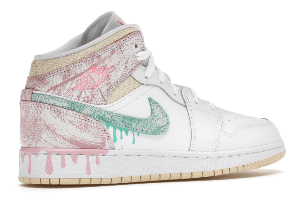 נעלי נייק אייר ג’ורדן | nike air jordan 1 mid paint drip – תמונה 3