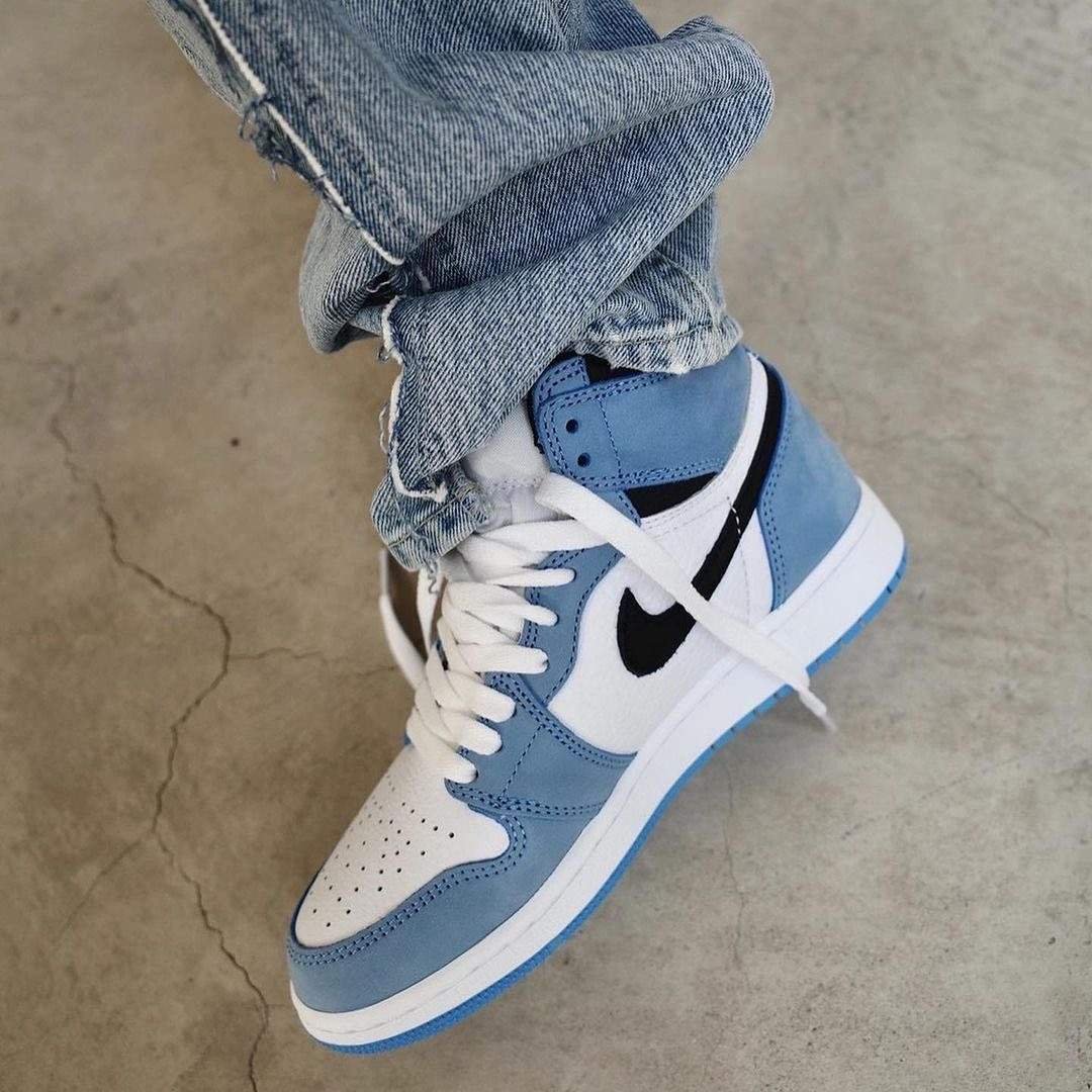 נעלי נייק אייר ג’ורדן | nike Air Jordan 1 High University Blue – תמונה 4