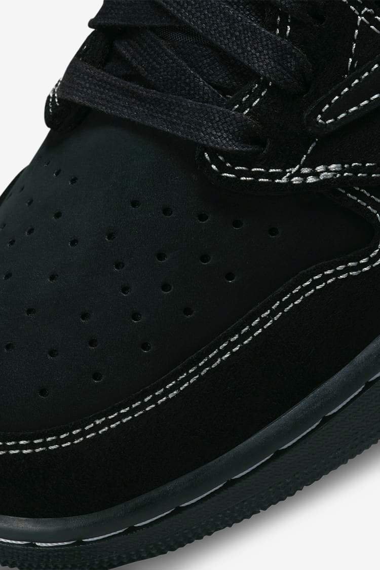 נעלי נייק אייר ג’ורדן טרוויס | Travis Scott X Nike Air Jordan 1 Low Black Phantom – תמונה 7