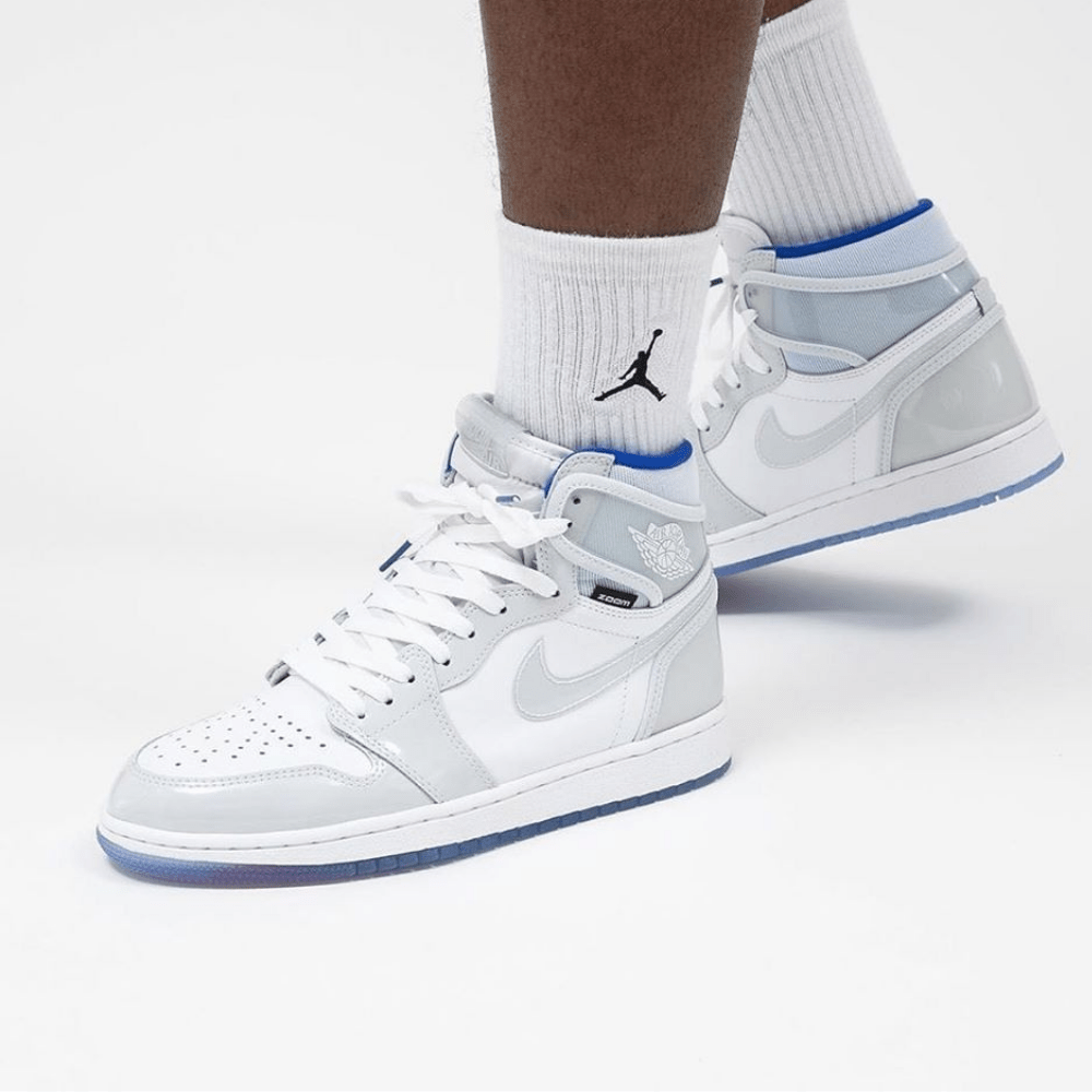 נעלי נייק אייר ג’ורדן | Nike Air Jordan 1 High Zoom White Racer – תמונה 5