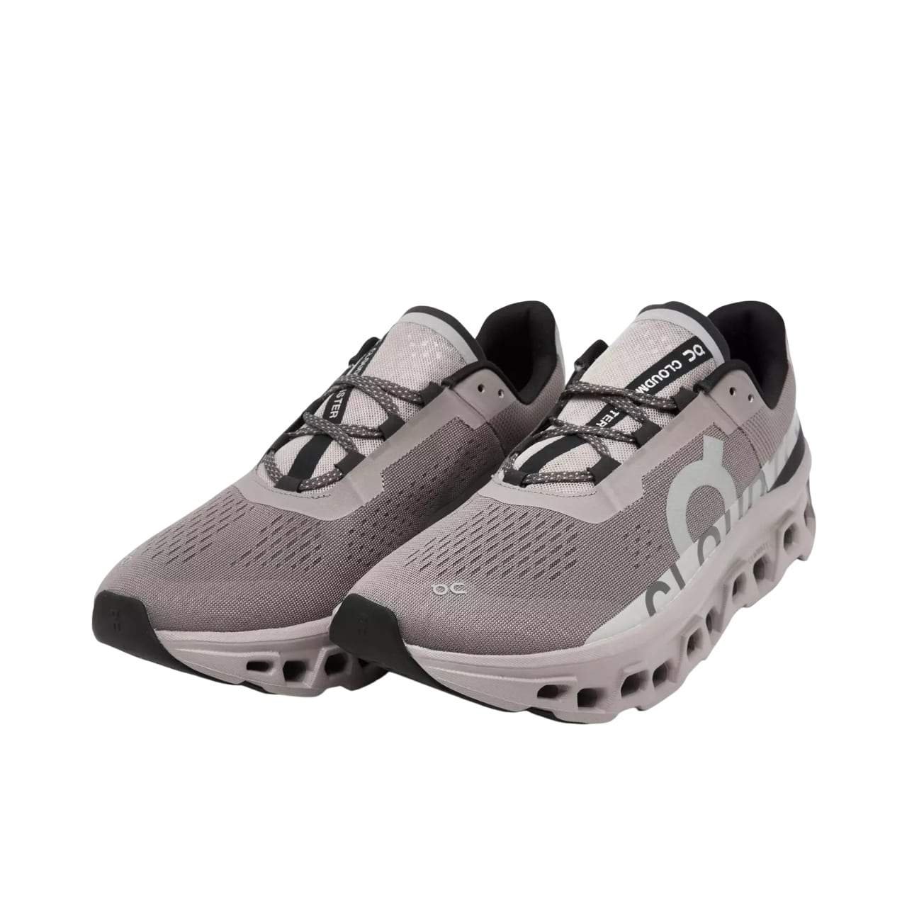 נעלי און קלאוד | On Cloudmonster Running Shoes Cinder/Fog – תמונה 2