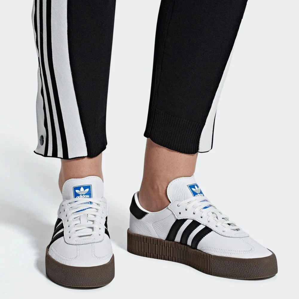 נעלי אדידס סמבה פלטפורמה | Adidas Samba Sambarose White – תמונה 3