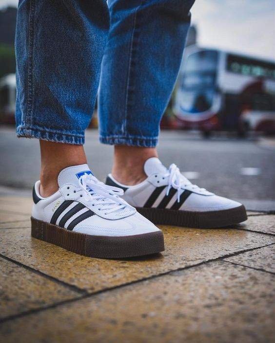 נעלי אדידס סמבה פלטפורמה | Adidas Samba Sambarose White – תמונה 5