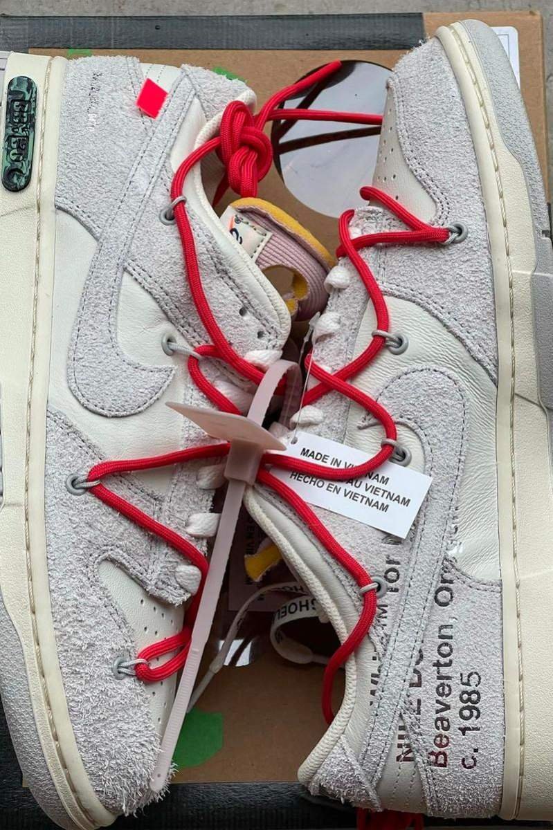 נעלי נייק דאנק | Nike Dunk x Off White Lot 33 – תמונה 4