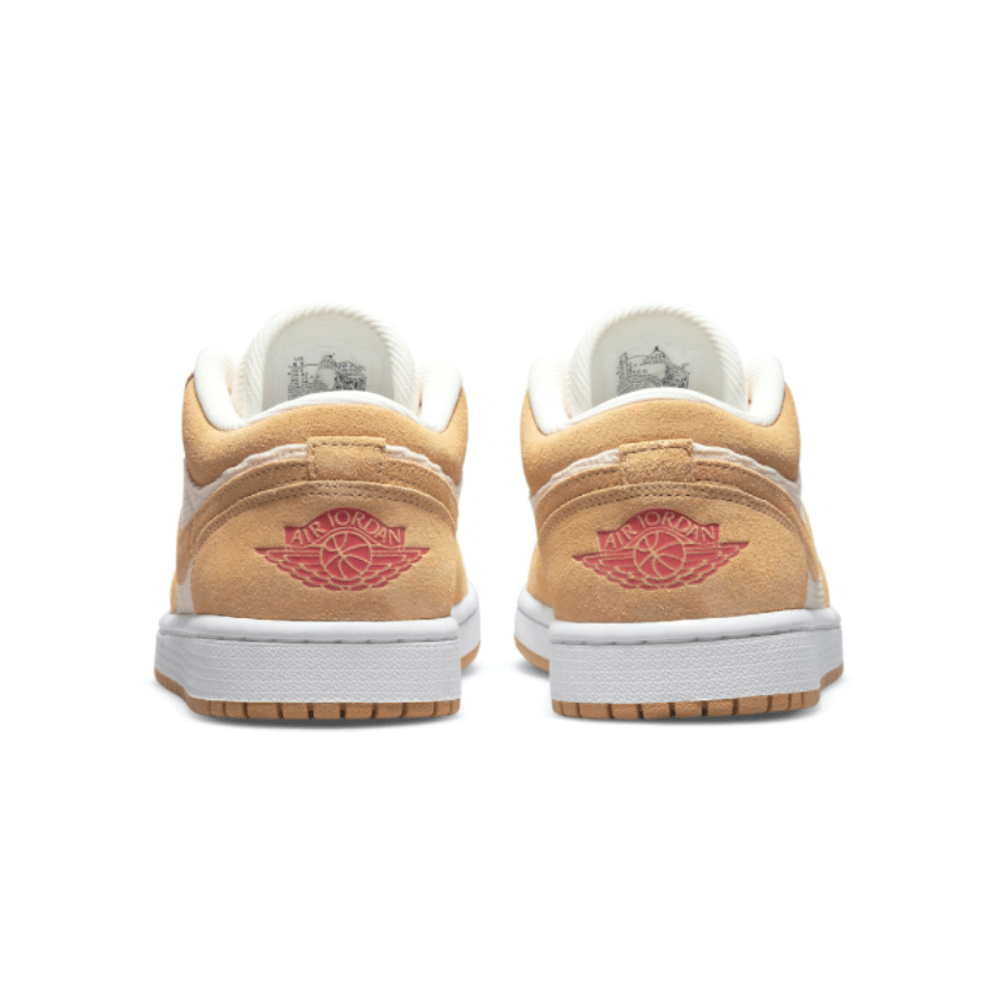 נעלי נייק אייר ג’ורדן | Air Jordan 1 Low SE Twine Orange Quartz Corduroy – תמונה 4