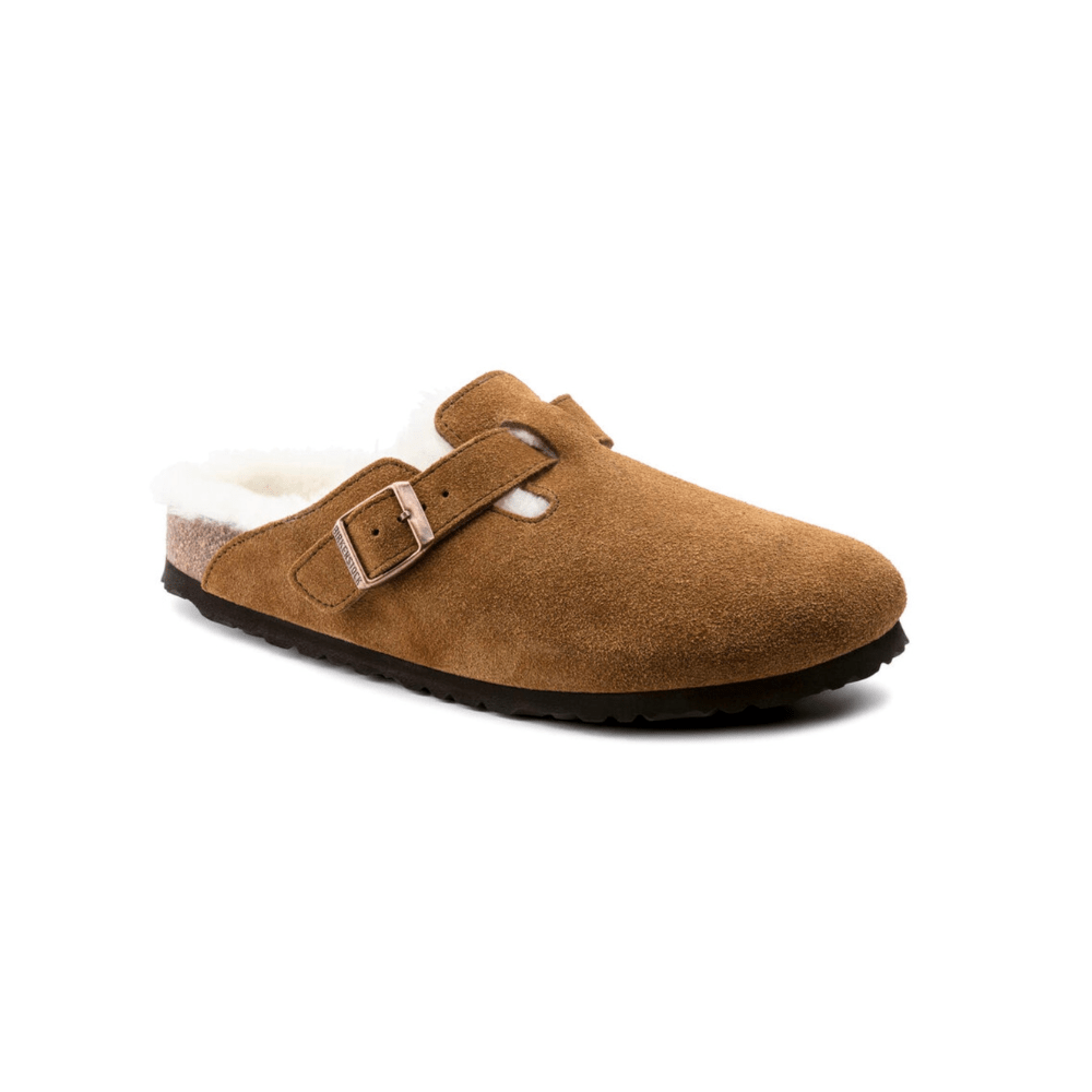 כפכפי בירקנשטוק | Birkenstock Boston Shearling Brown – תמונה 3