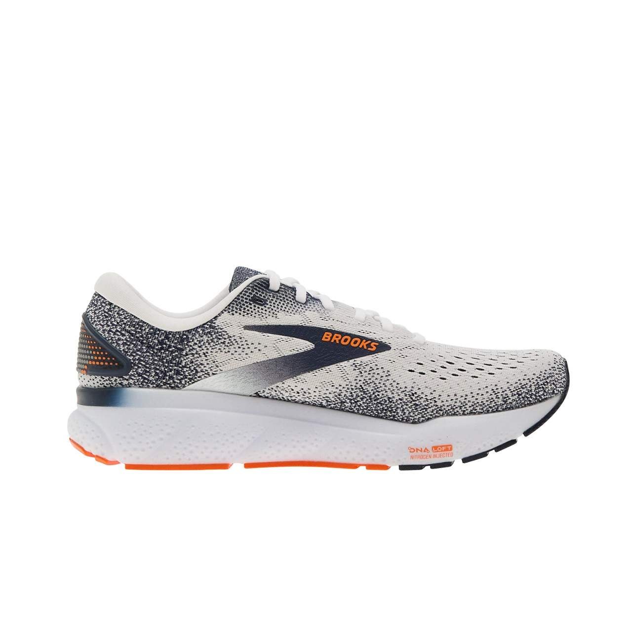 נעלי ברוקס | Brooks Ghost 16 White/ Peacoat/ Orange – תמונה 2