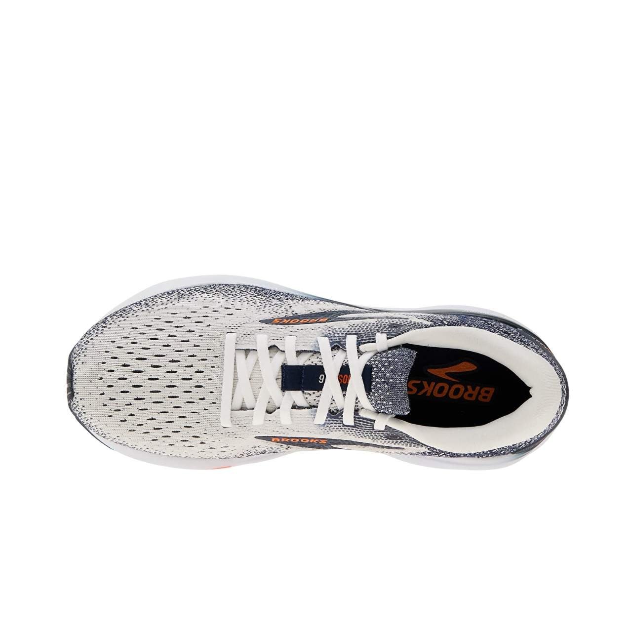 נעלי ברוקס | Brooks Ghost 16 White/ Peacoat/ Orange – תמונה 3