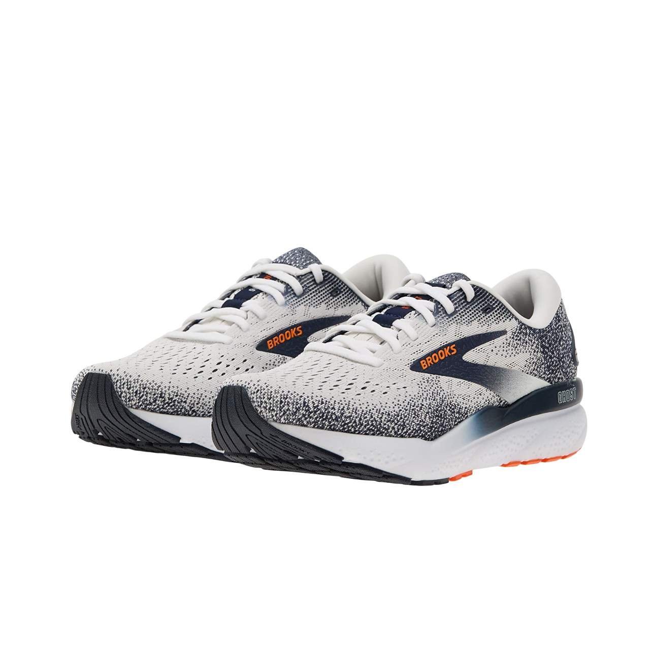 נעלי ברוקס | Brooks Ghost 16 White/ Peacoat/ Orange – תמונה 5