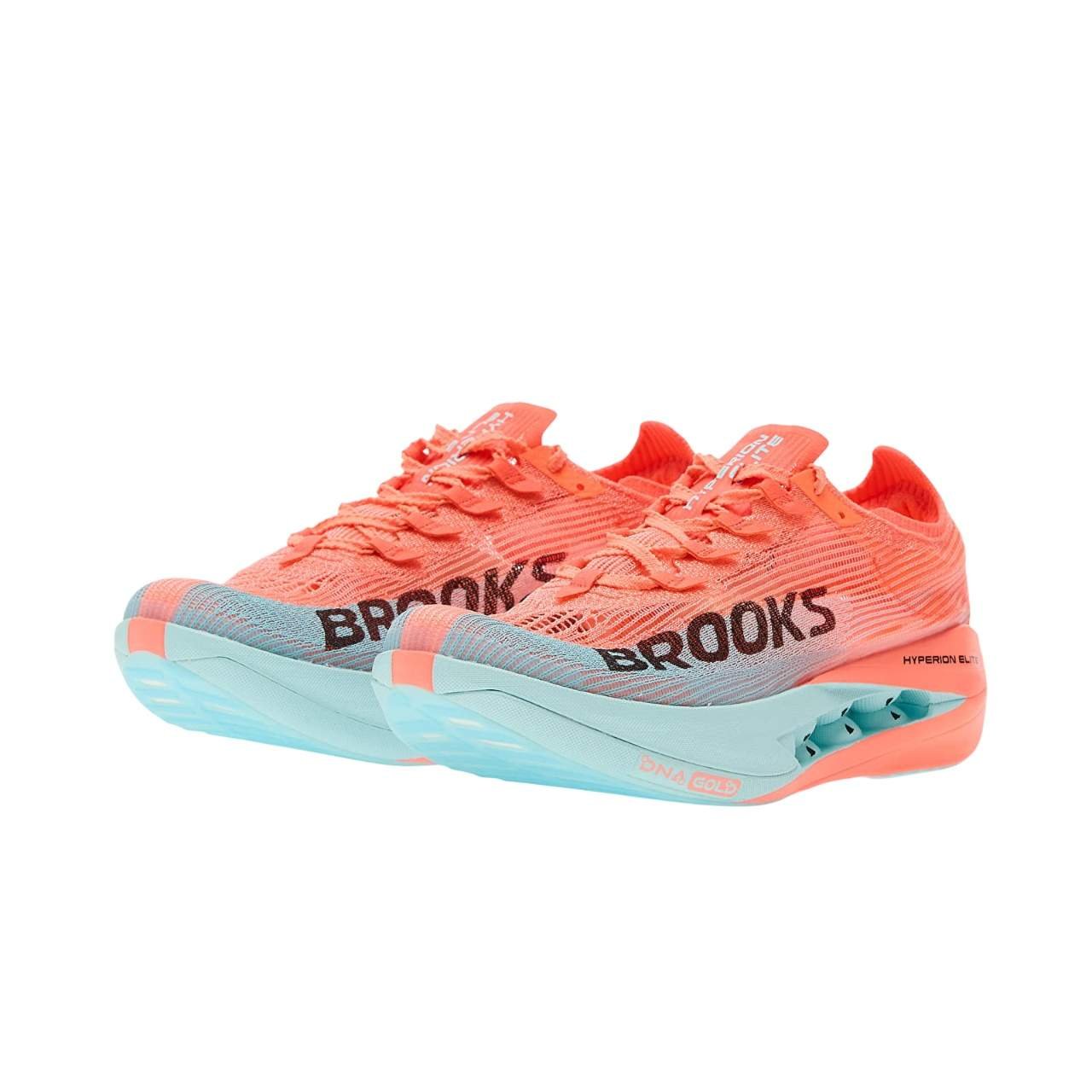 נעלי ברוקס | Brooks Hyperion Elite 5 Pink Clay/ Atomizer Blue – תמונה 5
