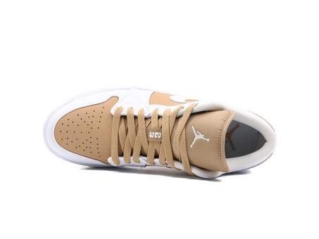 AIR JORDAN 1 LOW WHITE WHITE HEMP GUM YELLOW DN6999 100 1