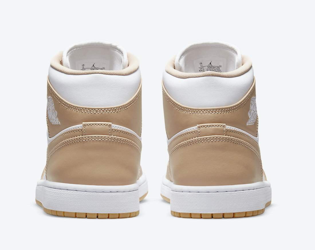 נעלי נייק אייר ג’ורדן | Nike air jordan 1 mid tan gum – תמונה 4