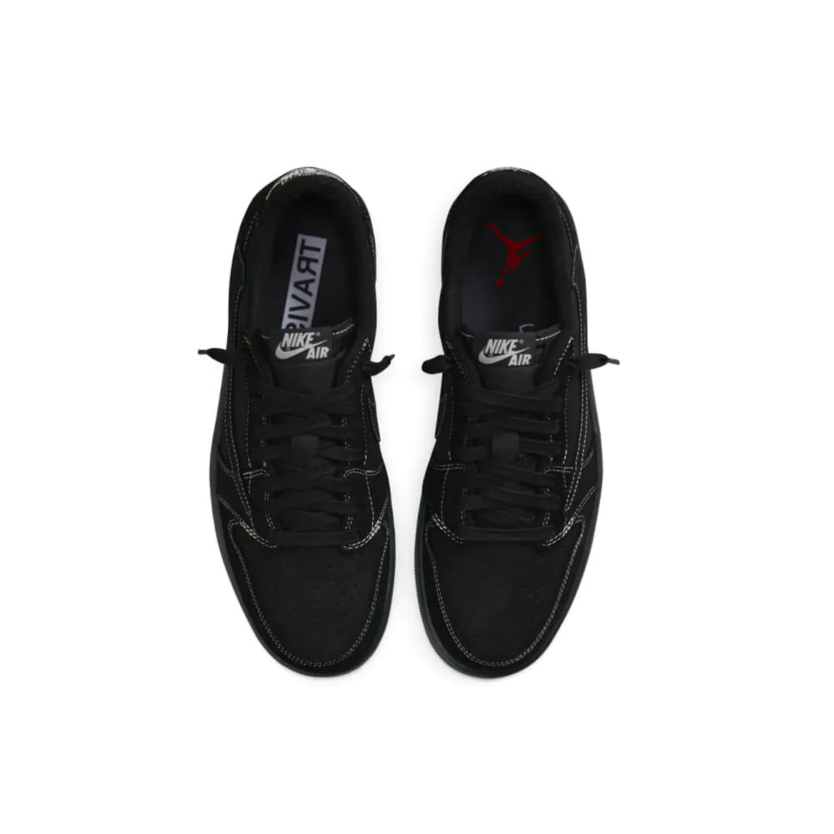 נעלי נייק אייר ג’ורדן טרוויס | Travis Scott X Nike Air Jordan 1 Low Black Phantom – תמונה 2