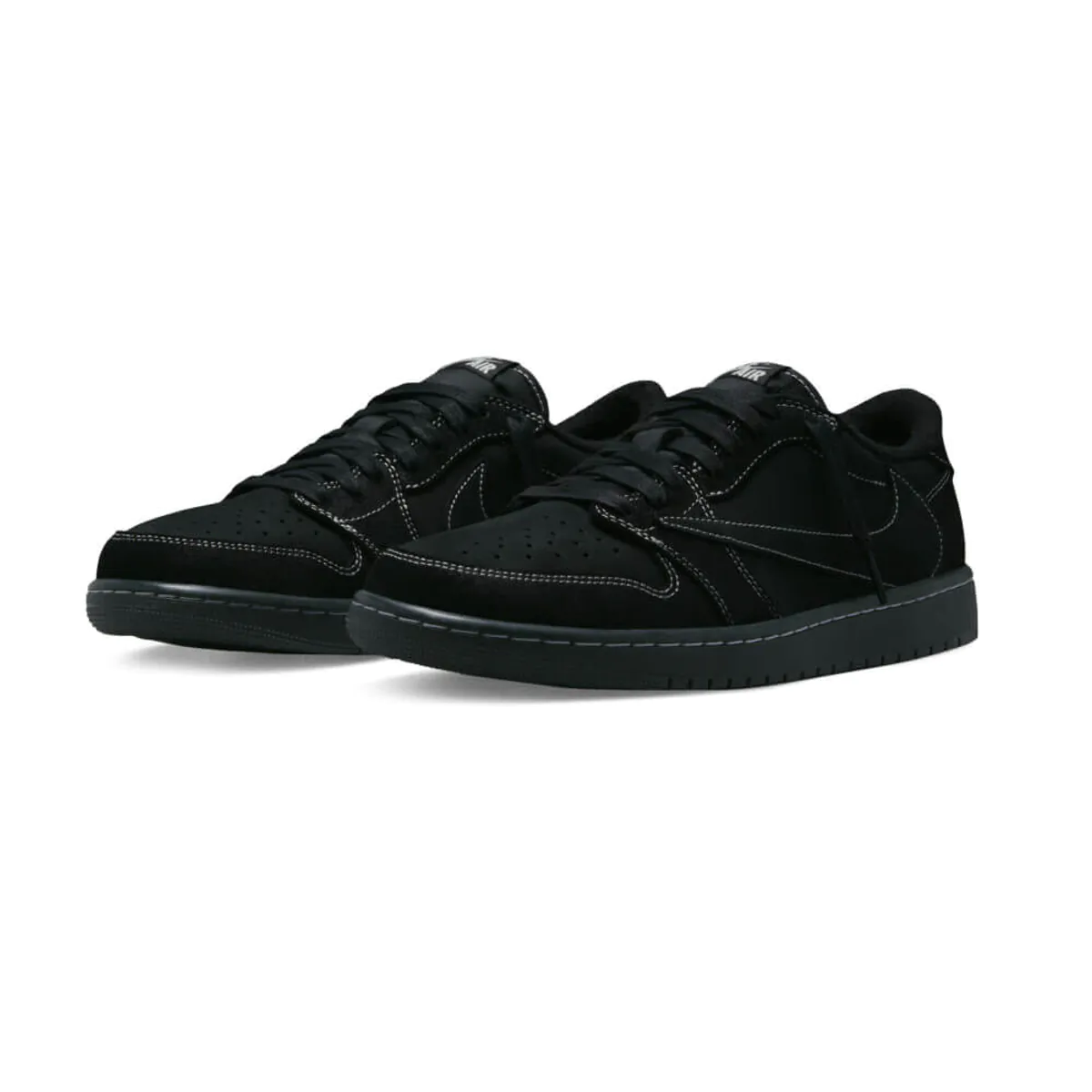 נעלי נייק אייר ג’ורדן טרוויס | Travis Scott X Nike Air Jordan 1 Low Black Phantom – תמונה 3