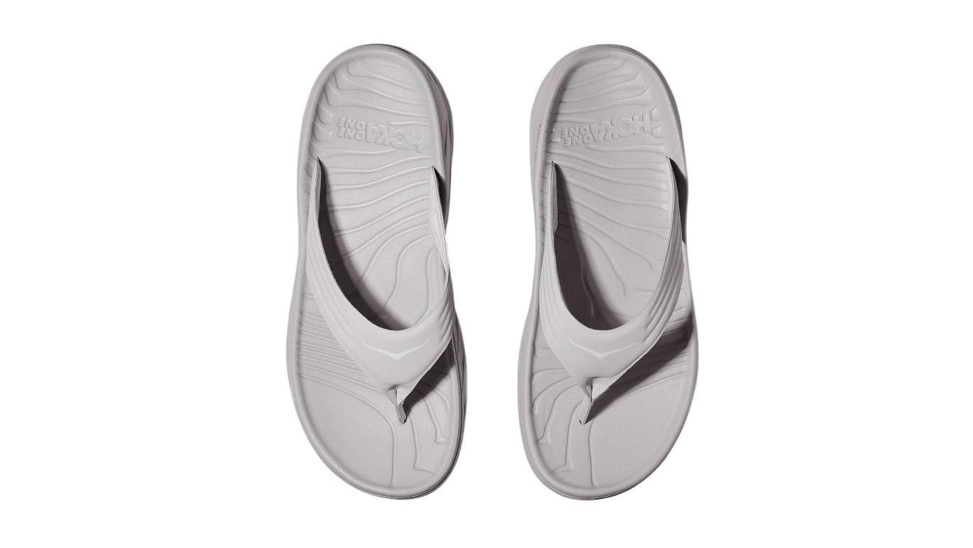נעלי הוקה | Hoka Ora Recovery Flip Grey/White – תמונה 4