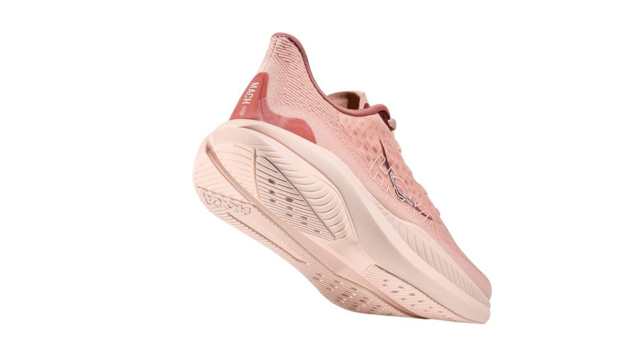 נעלי הוקה | Hoka Mach 6 Latte/Blush Pink – תמונה 3