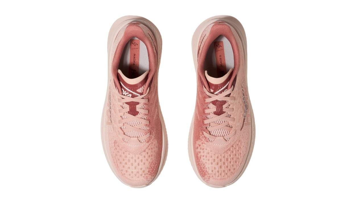 נעלי הוקה | Hoka Mach 6 Latte/Blush Pink – תמונה 4