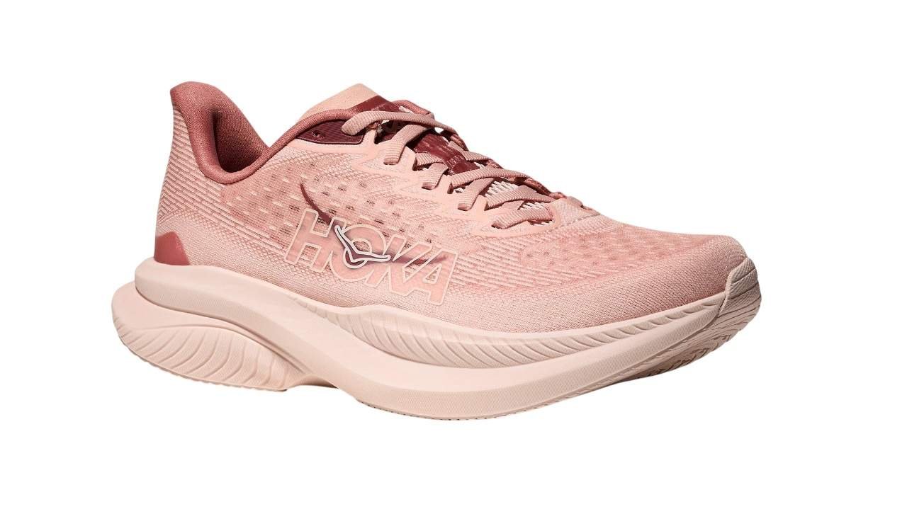 נעלי הוקה | Hoka Mach 6 Latte/Blush Pink – תמונה 2
