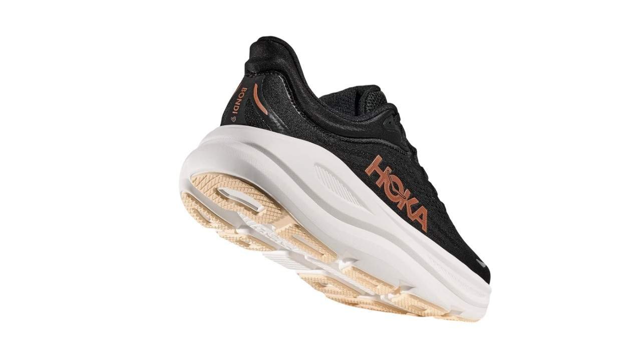 נעלי הוקה | Hoka Bondi 9 Black/Rose Gold – תמונה 3