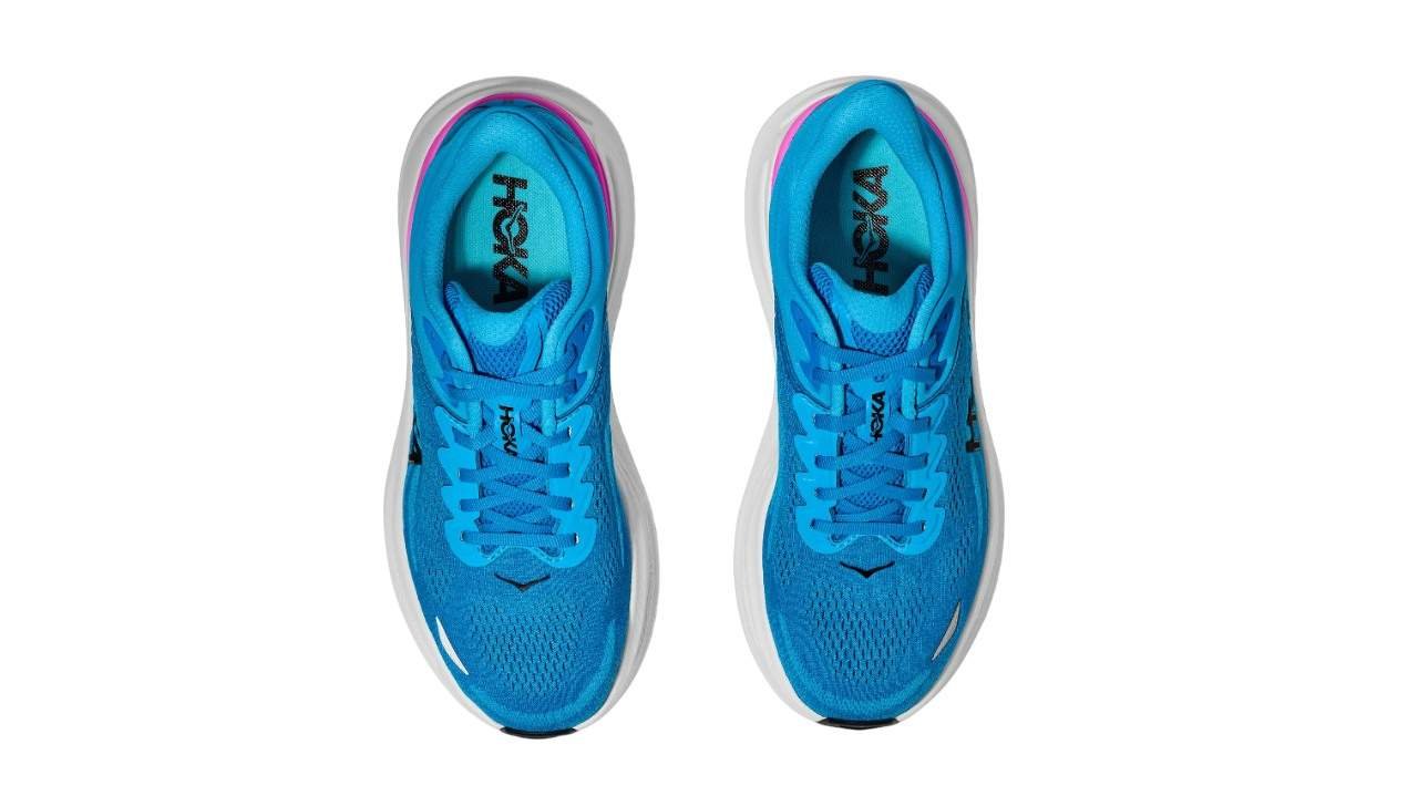 נעלי הוקה | Hoka Bondi 9 Sky Blue/Neon Foxy – תמונה 4