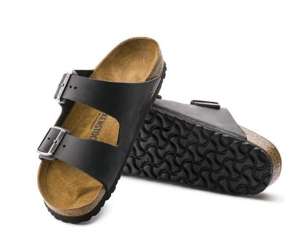כפכפי בירקנשטוק | Birkenstock Arizona Leather Black – תמונה 4
