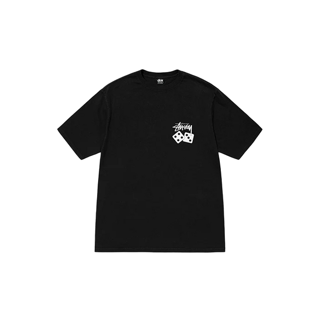 Stüssy Pigment Dyed Dice Tee Black – תמונה 2