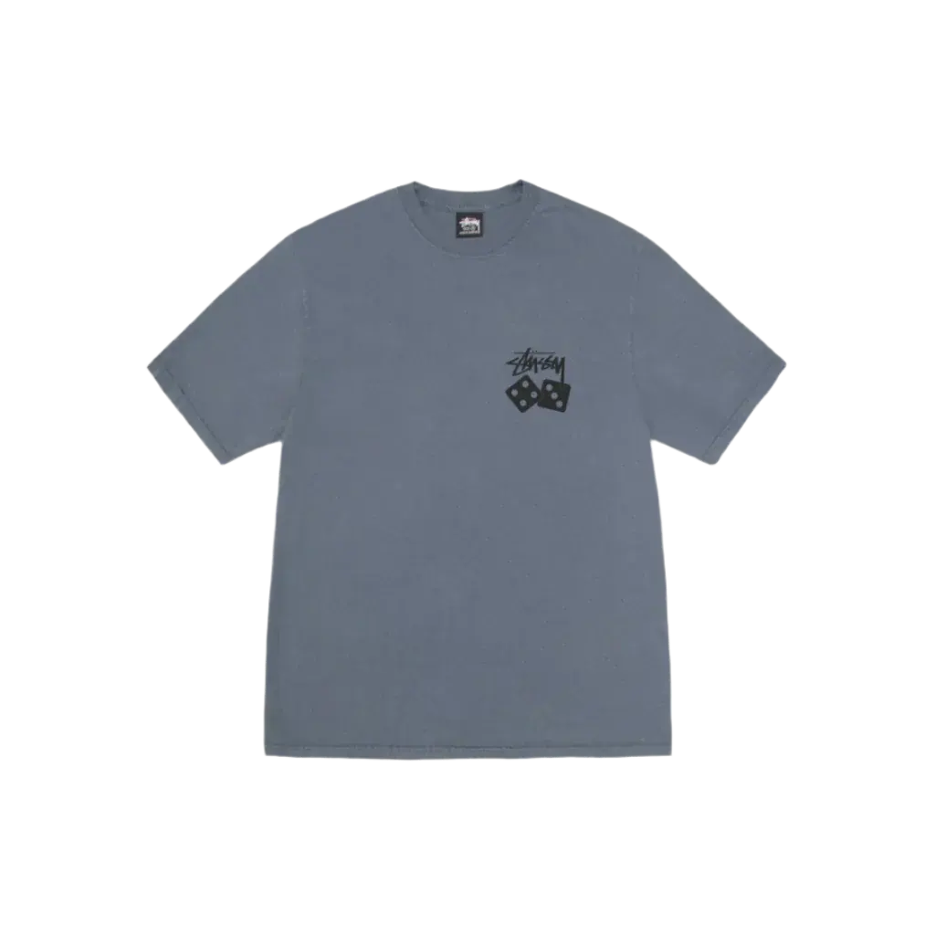 Stüssy Pigment Dyed Dice Tee Navy – תמונה 2