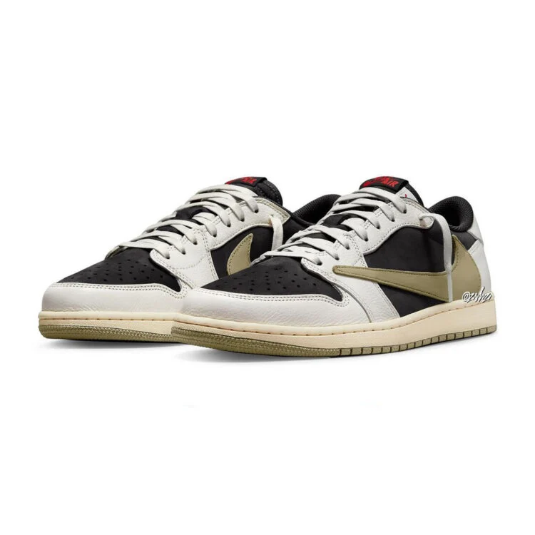 נעלי נייק אייר ג’ורדן טרוויס | Travis Scott X Nike Air Jordan 1 Low Olive – תמונה 2