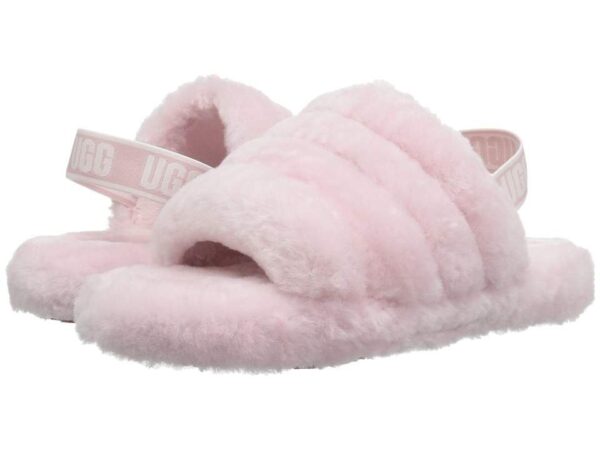 UGG Kids Fluff Yeah Slide Little KidBig Kid Seashell Pink Girls Shoes 600x450