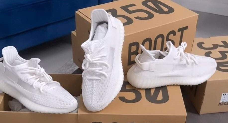 נעלי אדידס ייזי | Adidas Yeezy 350 V2 Bone – תמונה 3