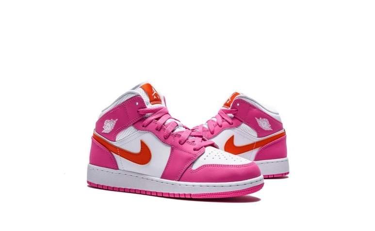 נעלי נייק אייר ג’ורדן | Air Jordan 1 Mid Pinksicle – תמונה 4