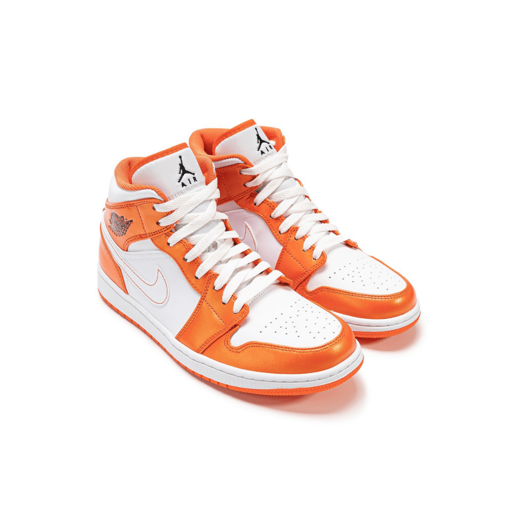 נעלי נייק אייר ג’ורדן | Nike Air Jordan 1 Mid Se Electro Orange – תמונה 2