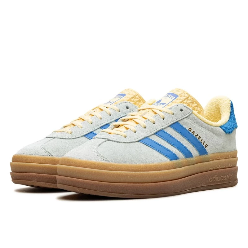 נעלי אדידס | Adidas Gazelle Bold Almost Blue Yellow – תמונה 2