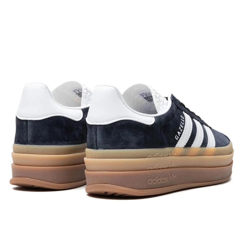 נעלי אדידס | Adidas Gazelle Bold Black White Gum – תמונה 3