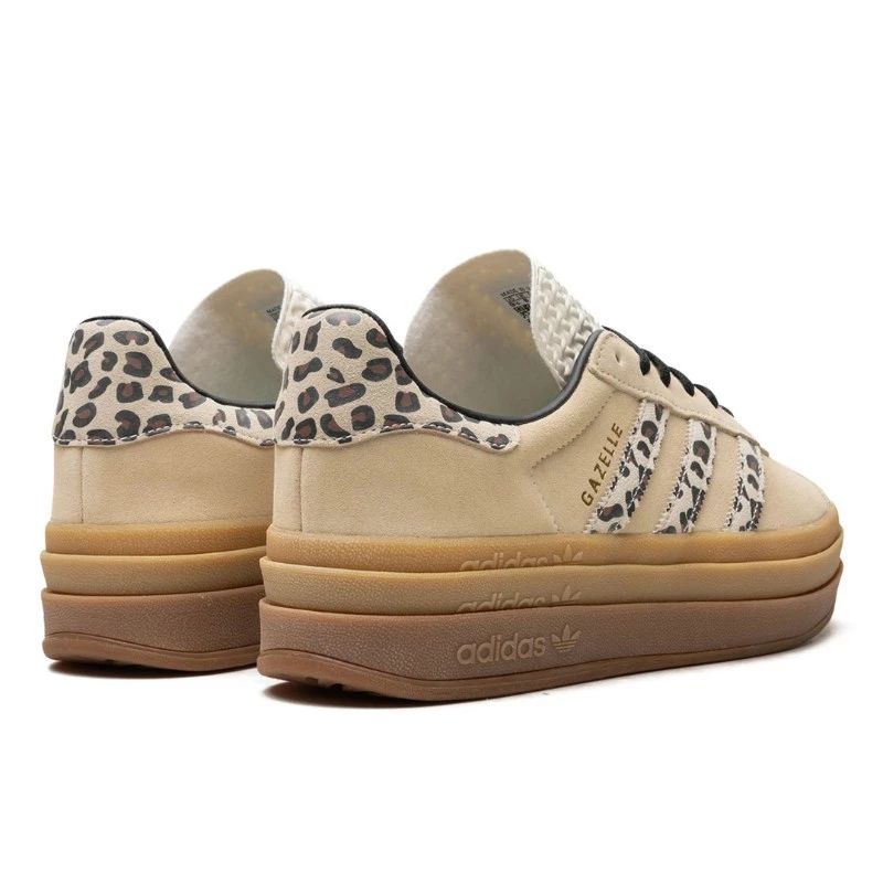 נעלי אדידס | Adidas Gazelle Bold Cream Black Leopard – תמונה 3