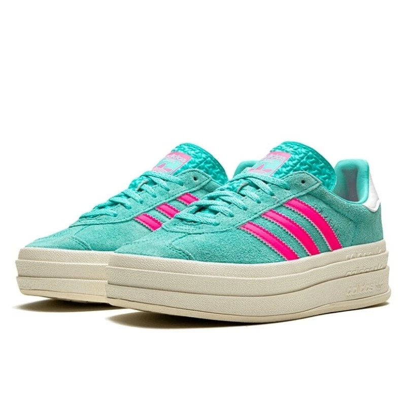 נעלי אדידס | Adidas Gazelle Bold Flash Aqua Lucid Pink – תמונה 2